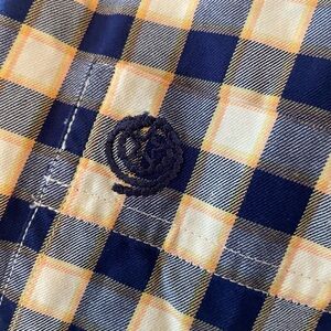 GEORGE STRAIT BY WRANGLER MEN'S PLAID PRINT LONG SLEEVE BUTTON-DOWN